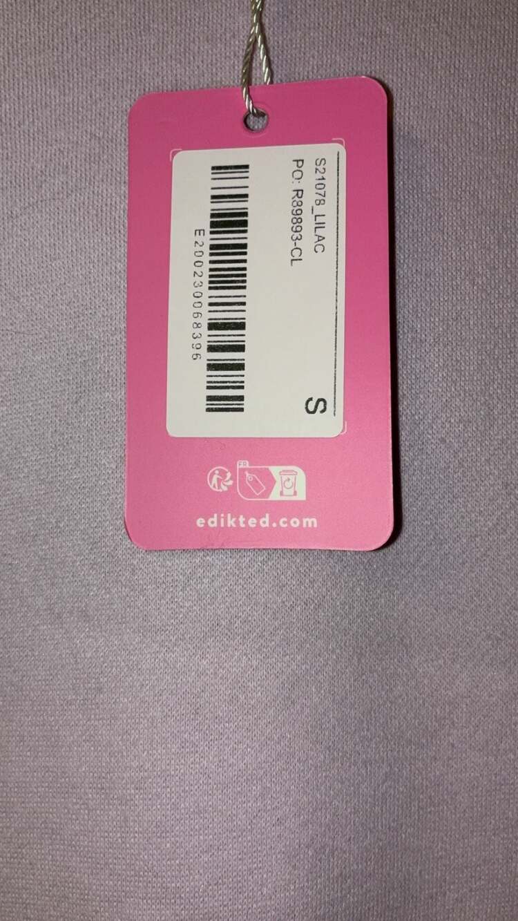 Edikted Major Love Hoodie Lilac Size Small - Picture 4 of 6